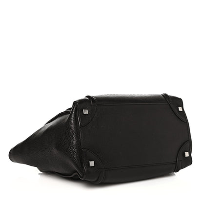 Celine Drummed Calfskin Medium Luggage Black 3 of 11