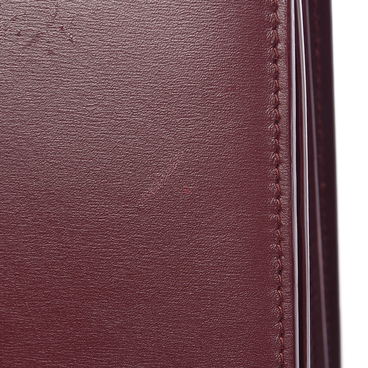 Box Calfskin Medium Classic Box Flap Bag Burgundy