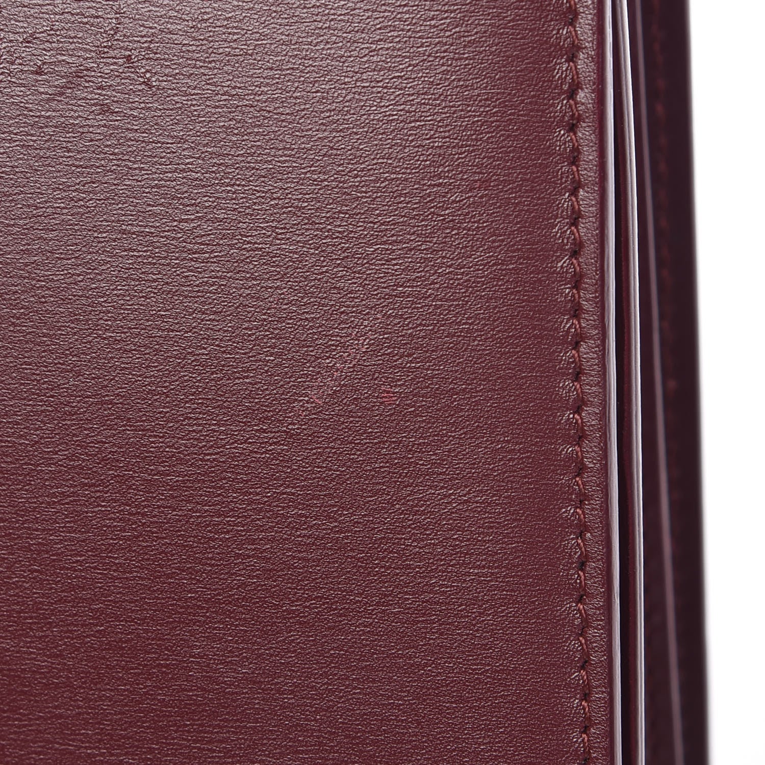 Celine Box Calfskin Medium Classic Box Flap Bag Burgundy 8 of 10