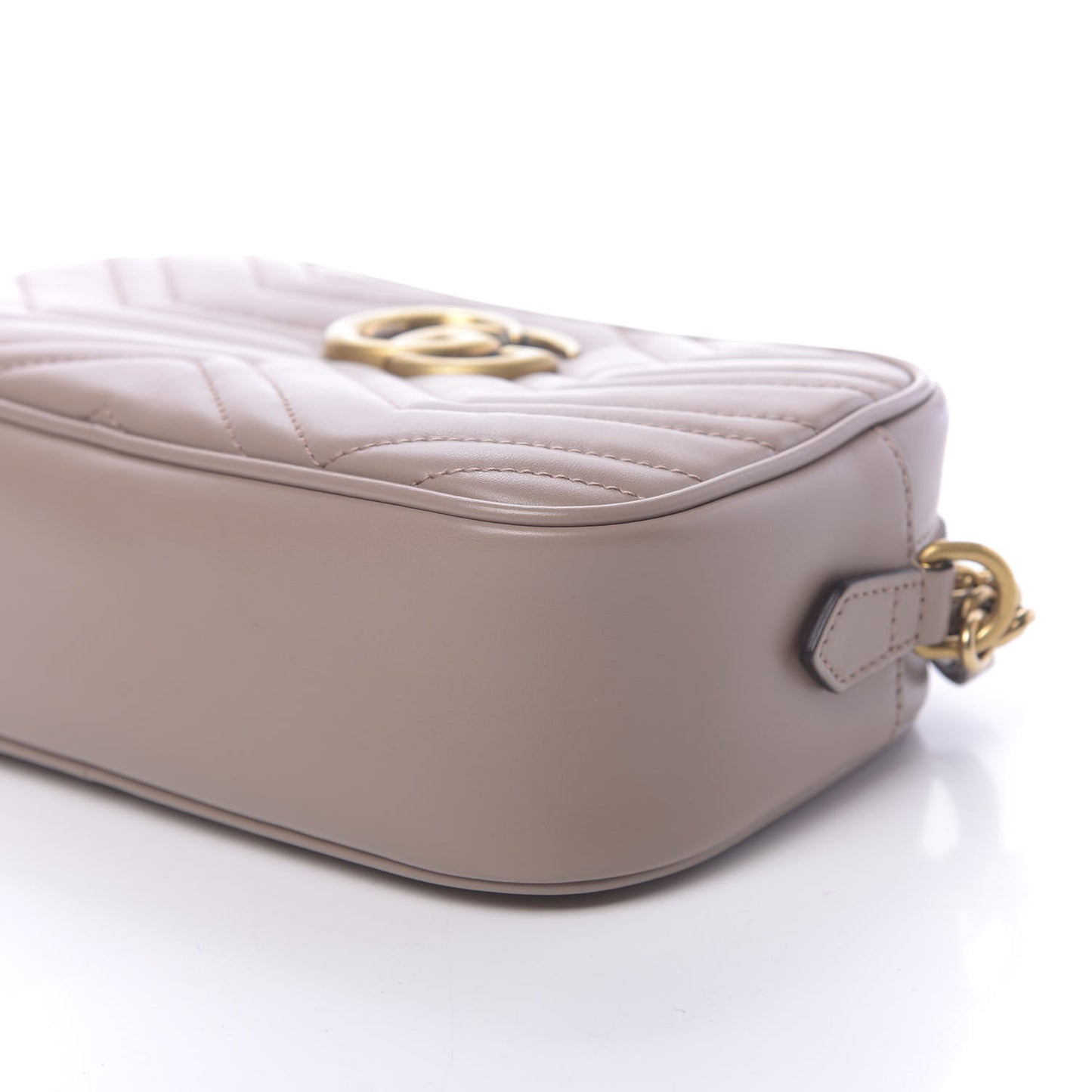 Calfskin Matelasse Small GG Marmont Chain Shoulder Bag Porcelain Rose