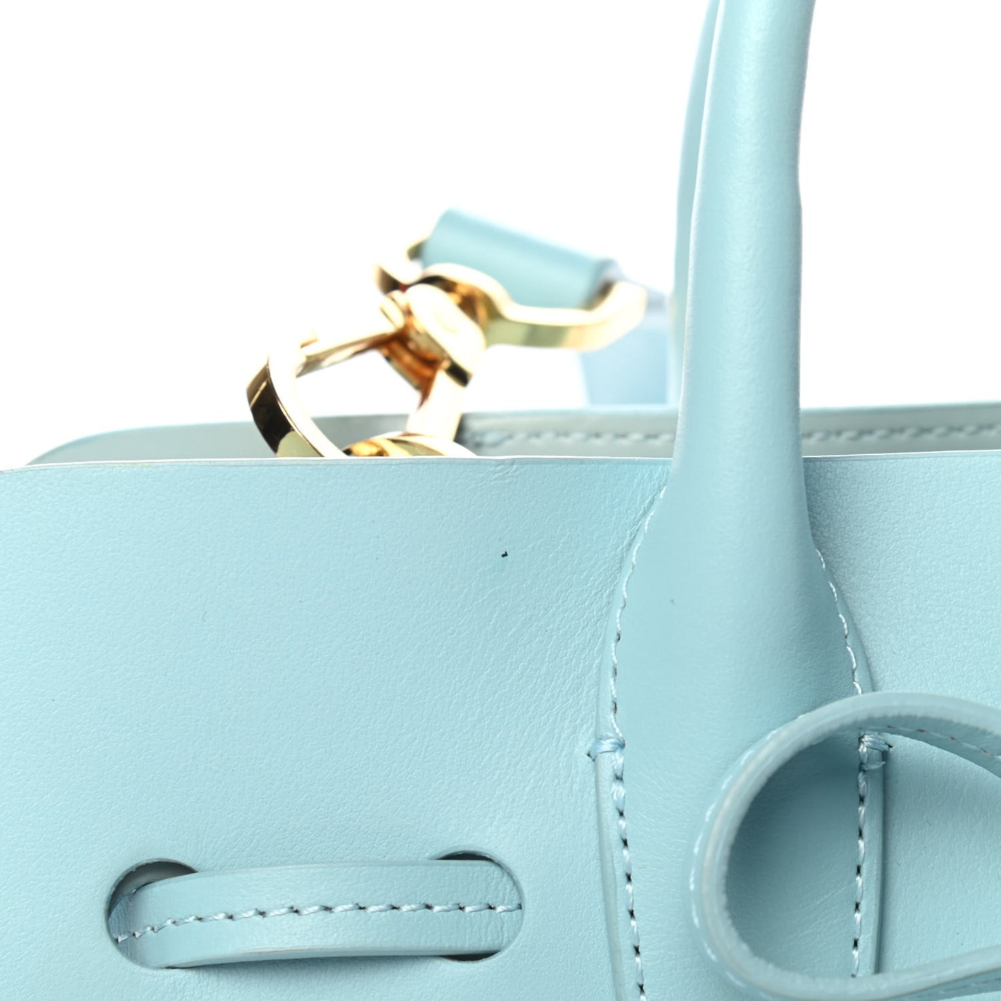 Calfskin Sun Bag Sky Blue
