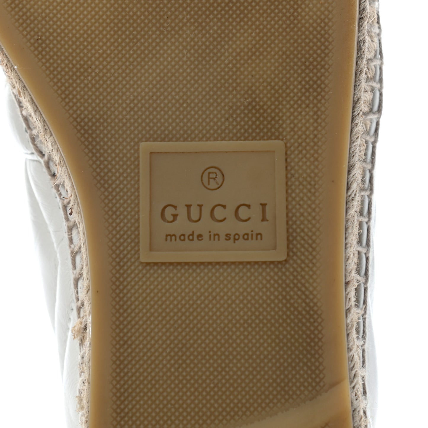 Nappa Matelasse GG Marmont Espadrilles 38.5 Great White