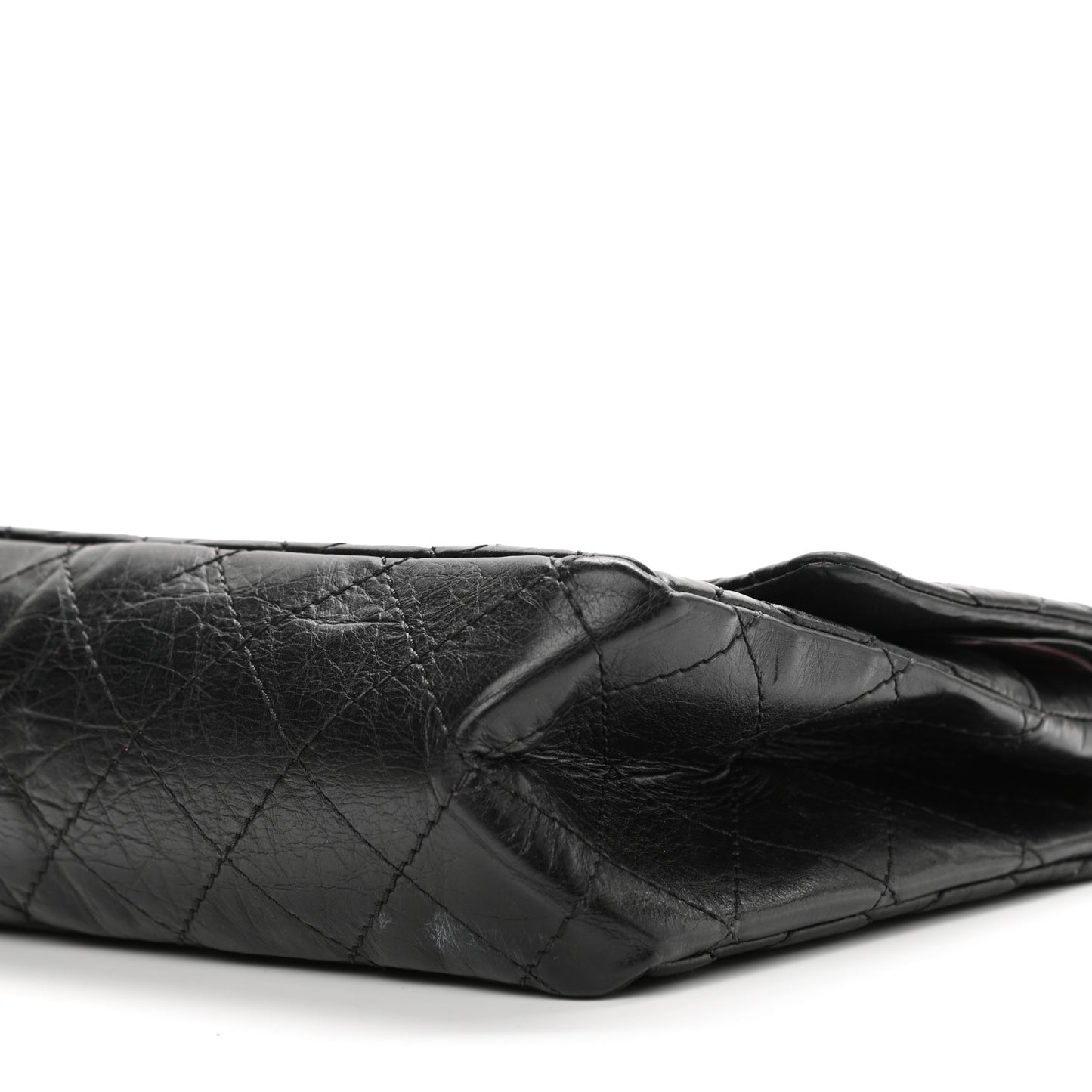 Aged Calfskin Quilted 2.55 Reissue 226 Flap Black