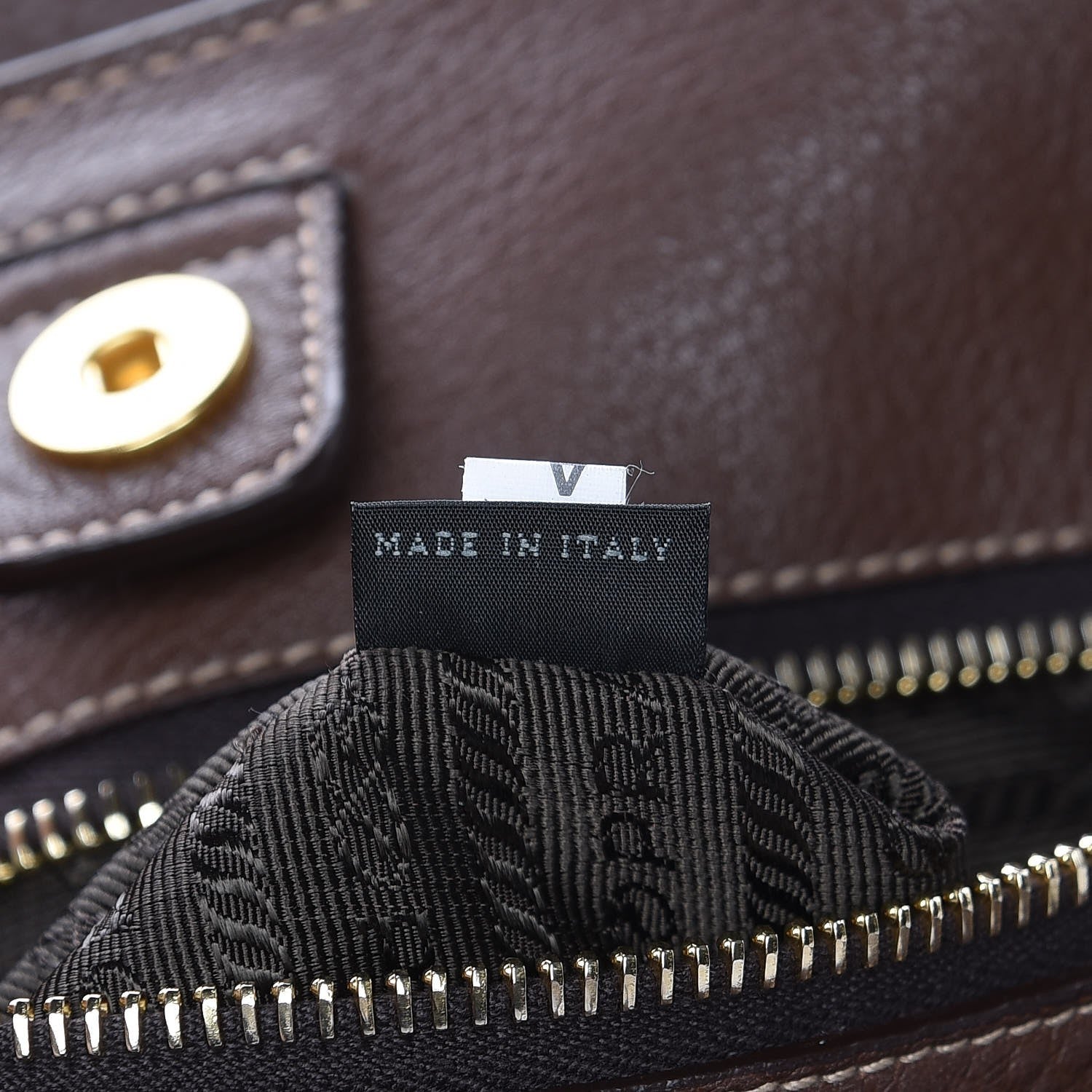 Prada Vitello Daino Tote Bruciato 8 of 10