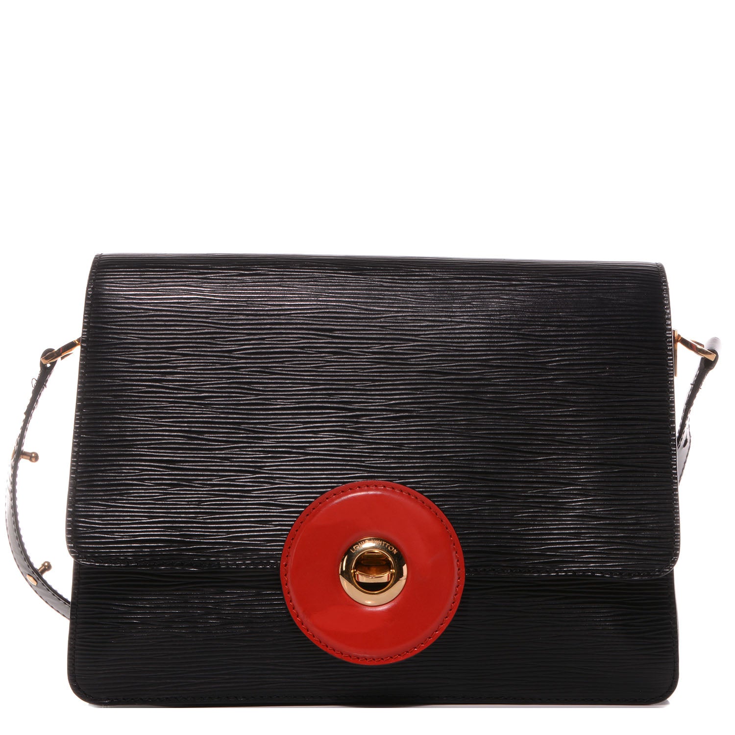 Louis Vuitton Epi Sac Friedland Black Red 1 of 8