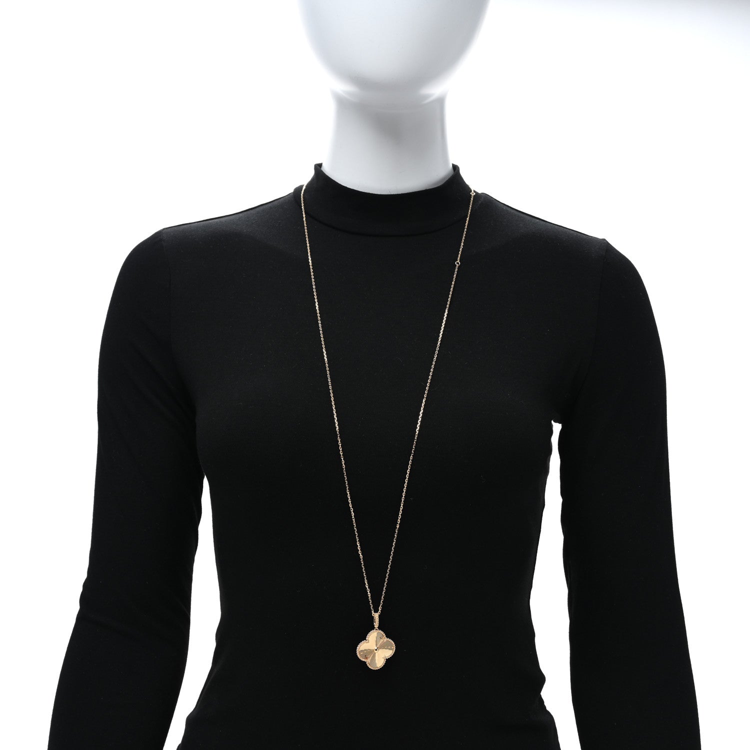 Van Cleef & Arpels VAN CLEEF & ARPELS 18K Yellow Gold Guilloche Magic Alhambra Long Necklace 3 of 4