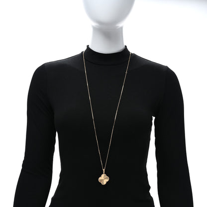 Van Cleef & Arpels VAN CLEEF & ARPELS 18K Yellow Gold Guilloche Magic Alhambra Long Necklace 3 of 4