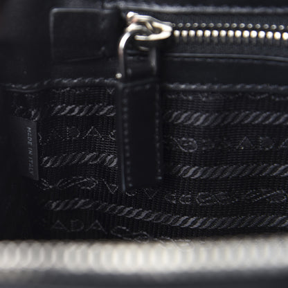 Prada Saffiano Travel Wristlet Clutch Black 11 of 11