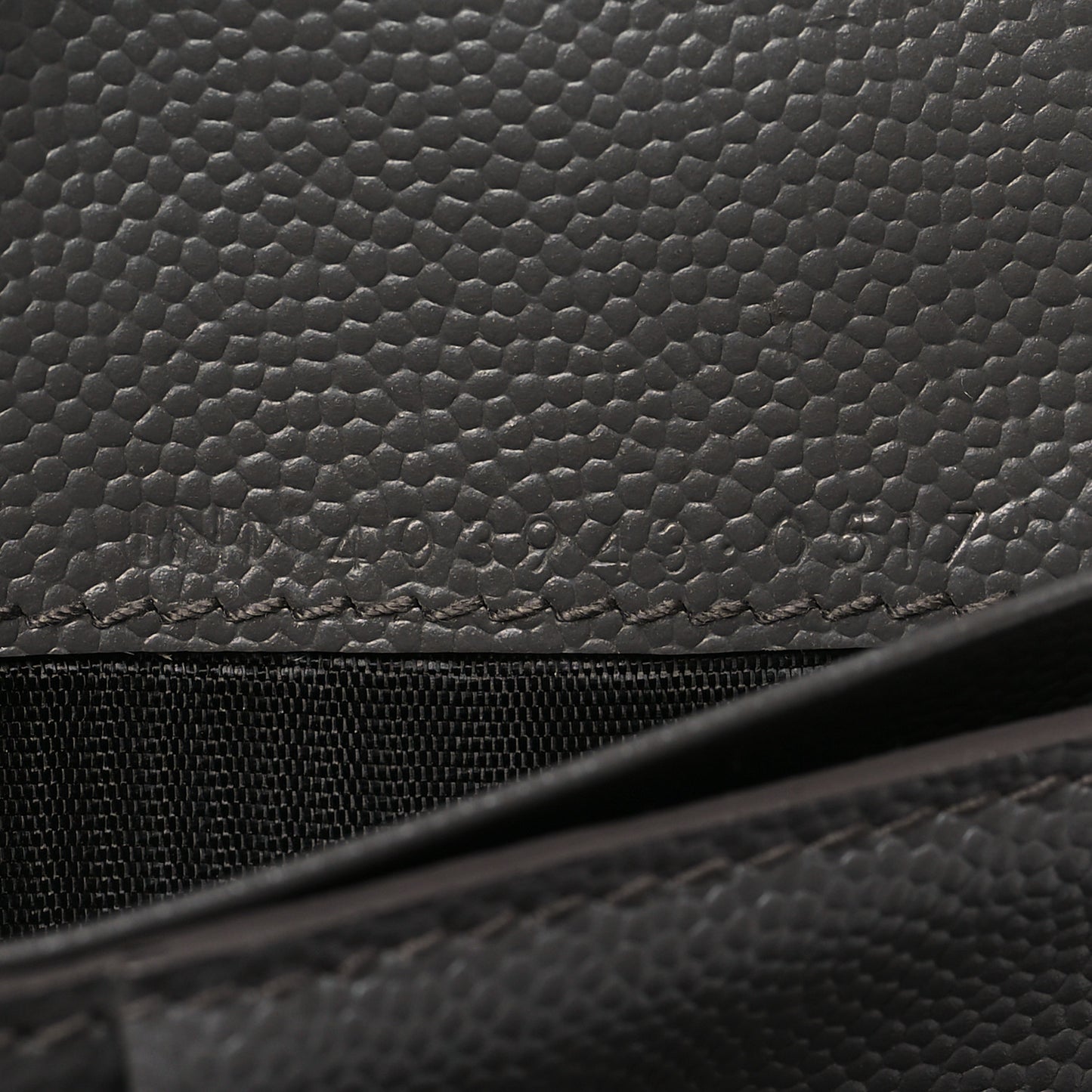 Grain De Poudre Matelasse Chevron Monogram Compact Tri Fold Wallet Earth