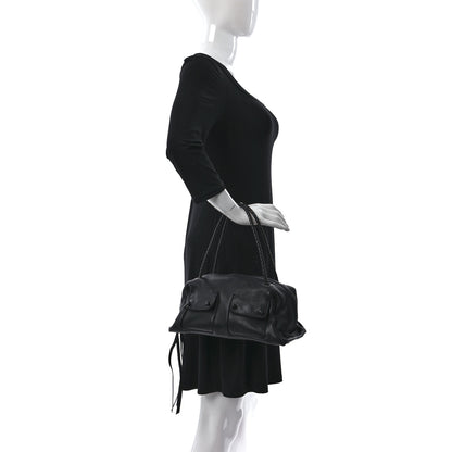 Bottega Veneta Cervo Iguila Shoulder Bag Black 2 of 10