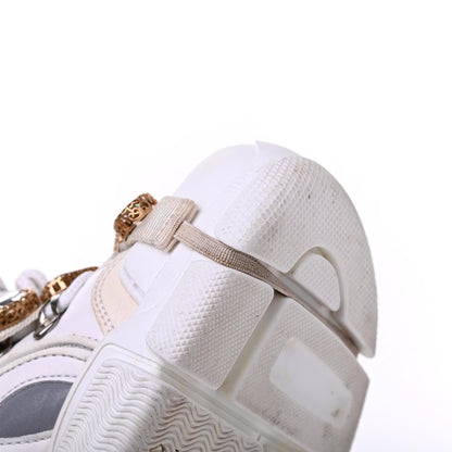 Gucci X SEGA Mesh Calfskin Suede Removable Crystals Womens Flashtrek Sneakers 38.5 Great White 13 of 23