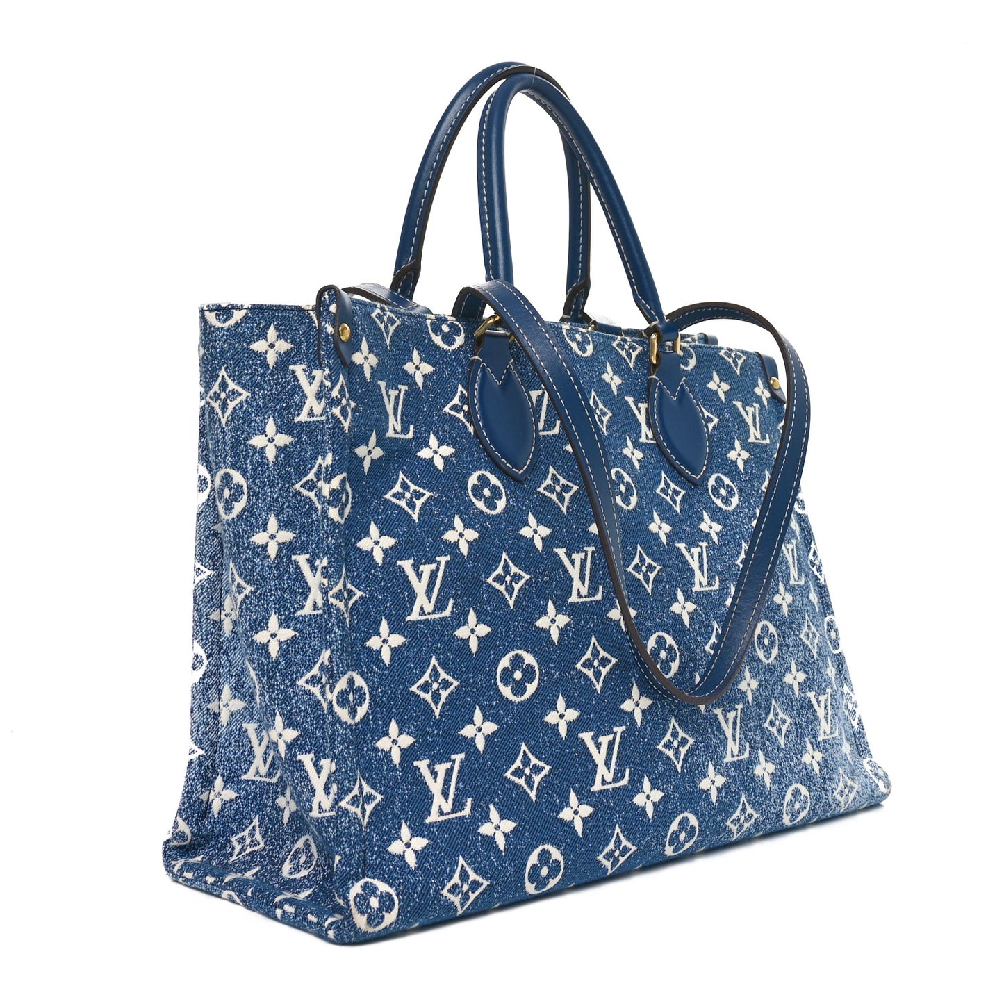 Monogram Jacquard Denim Onthego MM Bleu