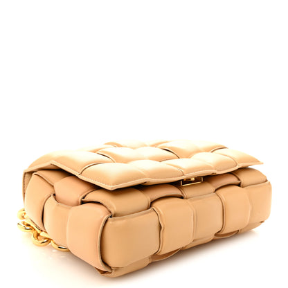 Bottega Veneta Lambskin Maxi Intreccio Padded Chain Cassette Crossbody Bag Porridge 4 of 11
