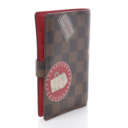Louis Vuitton Damier Ebene Patch Small Ring Agenda Cover 3 of 6