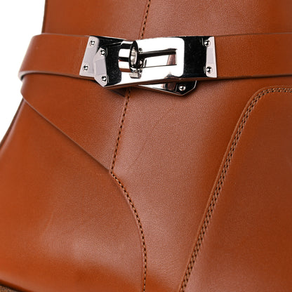 Hermes Calfskin Neo Low Boots 38.5 Natural 10 of 17