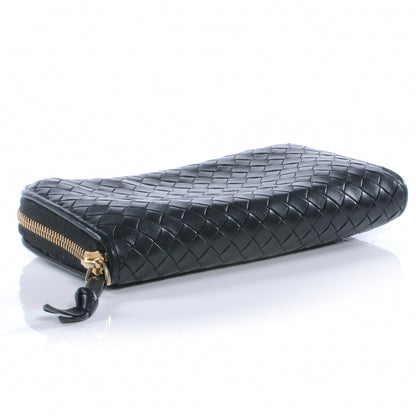 Bottega Veneta Nappa Intrecciato Zip Around Wallet Black 4 of 7