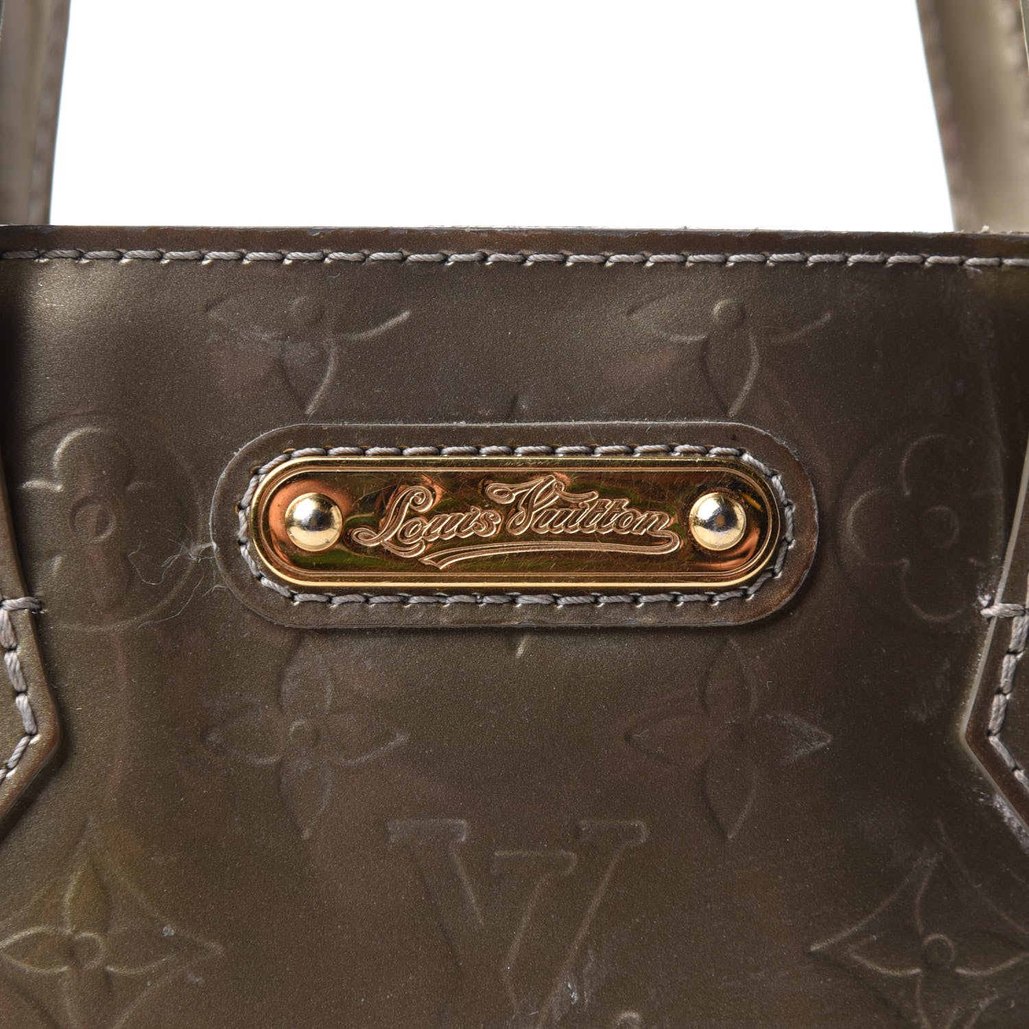 Louis Vuitton Vernis Wilshire PM Gris Art Deco 6 of 14