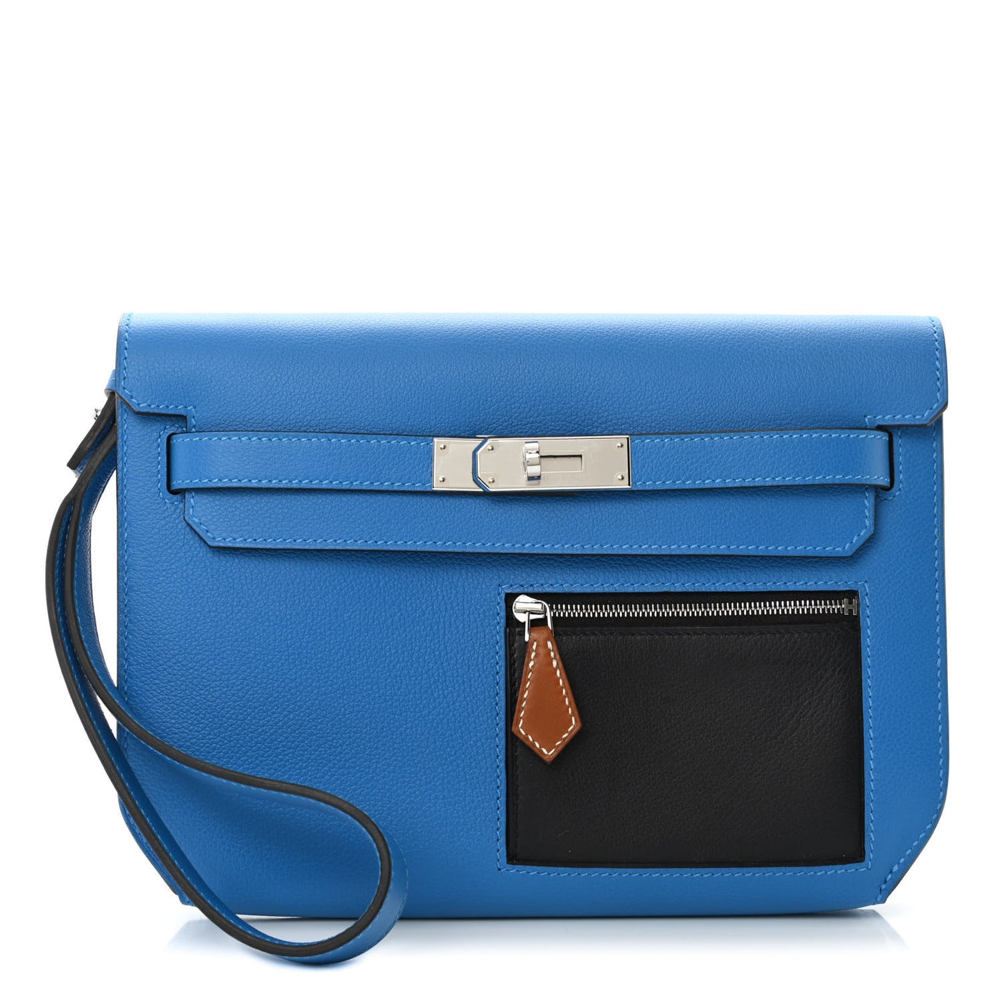 Evercolor Evergran Barenia Colormatic Kelly Depeches 25 Pouch Blue Hydra Black Fauve