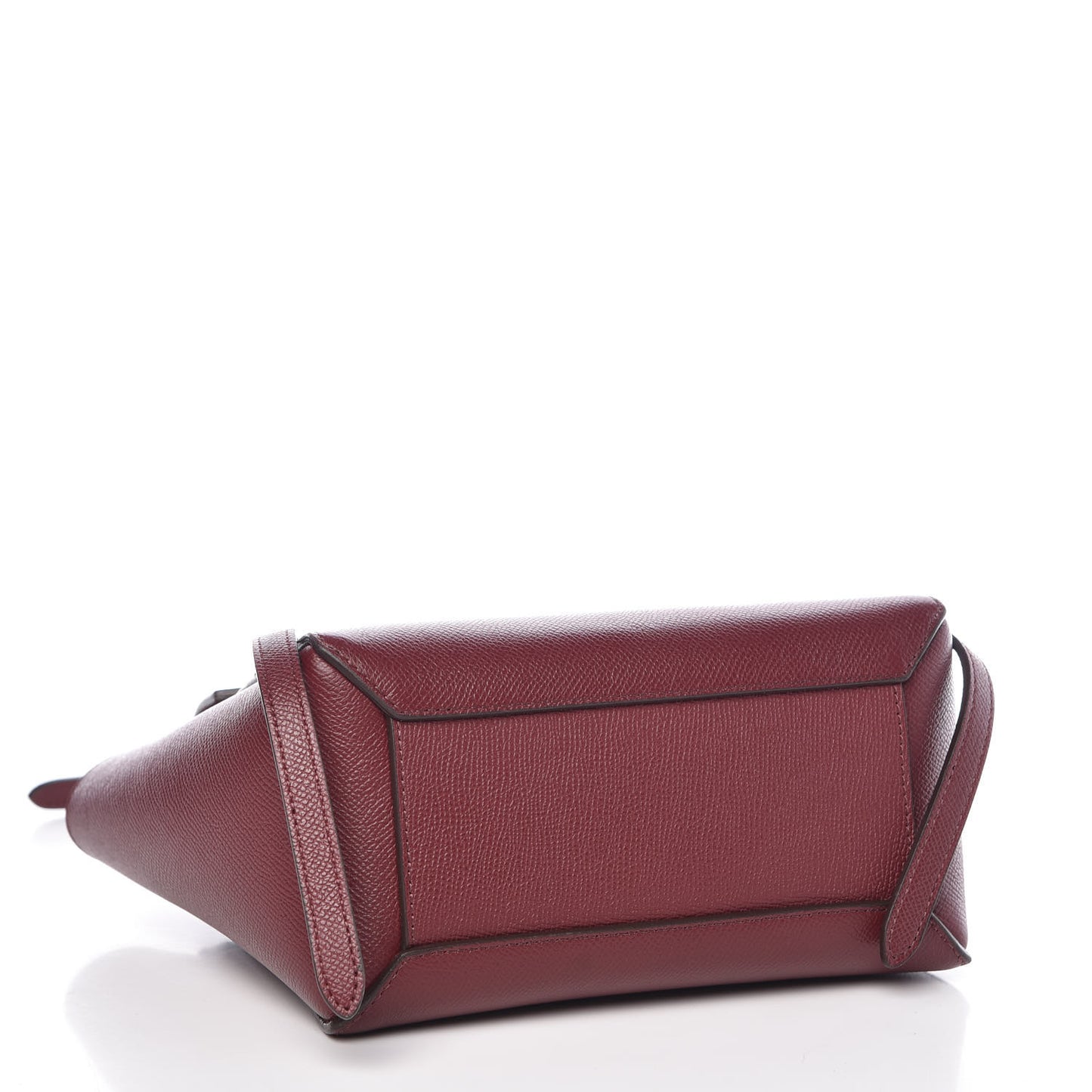 Grained Calfskin Nano Belt Bag Light Burgundy