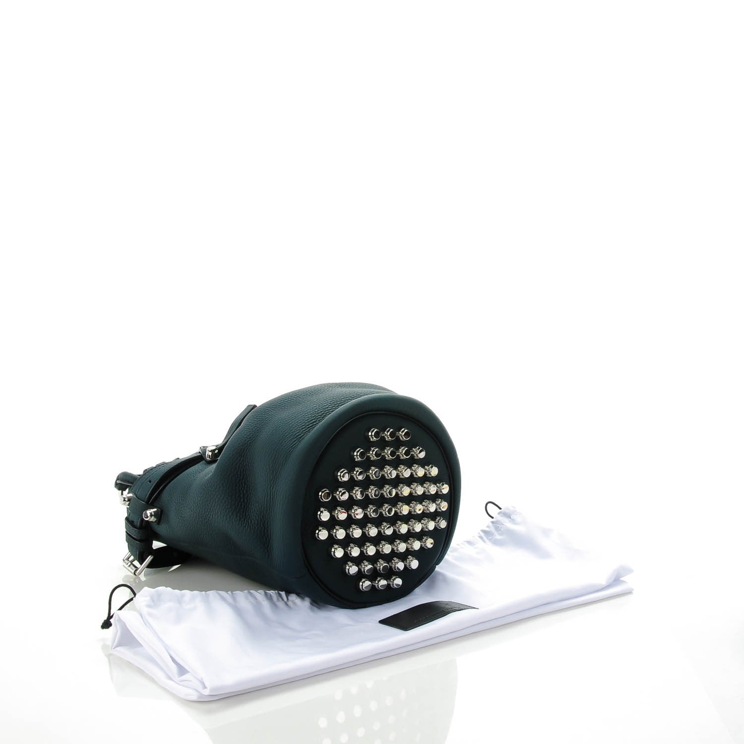 Alexander Wang Pebbled Calfskin Small Diego Bucket Bag Varsity Nickel Hardware 4 of 7