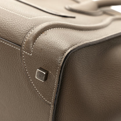 Celine Drummed Calfskin Mini Luggage Souris 10 of 10