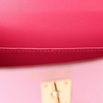 Hermes Epsom Horseshoe Mini Kelly Sellier 20 Mauve Sylvestre Rose Mexico 10 of 12