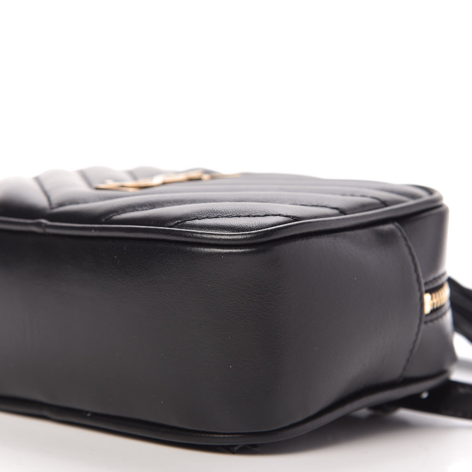Saint Laurent Calfskin Matelasse Monogram Lou Belt Bag Black 7 of 10
