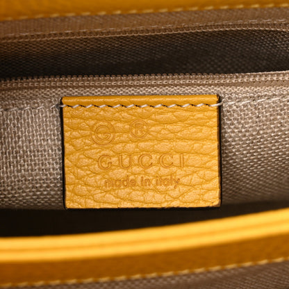 Gucci Dollar Calfskin Interlocking G Crossbody Bag New Buttercup 6 of 10