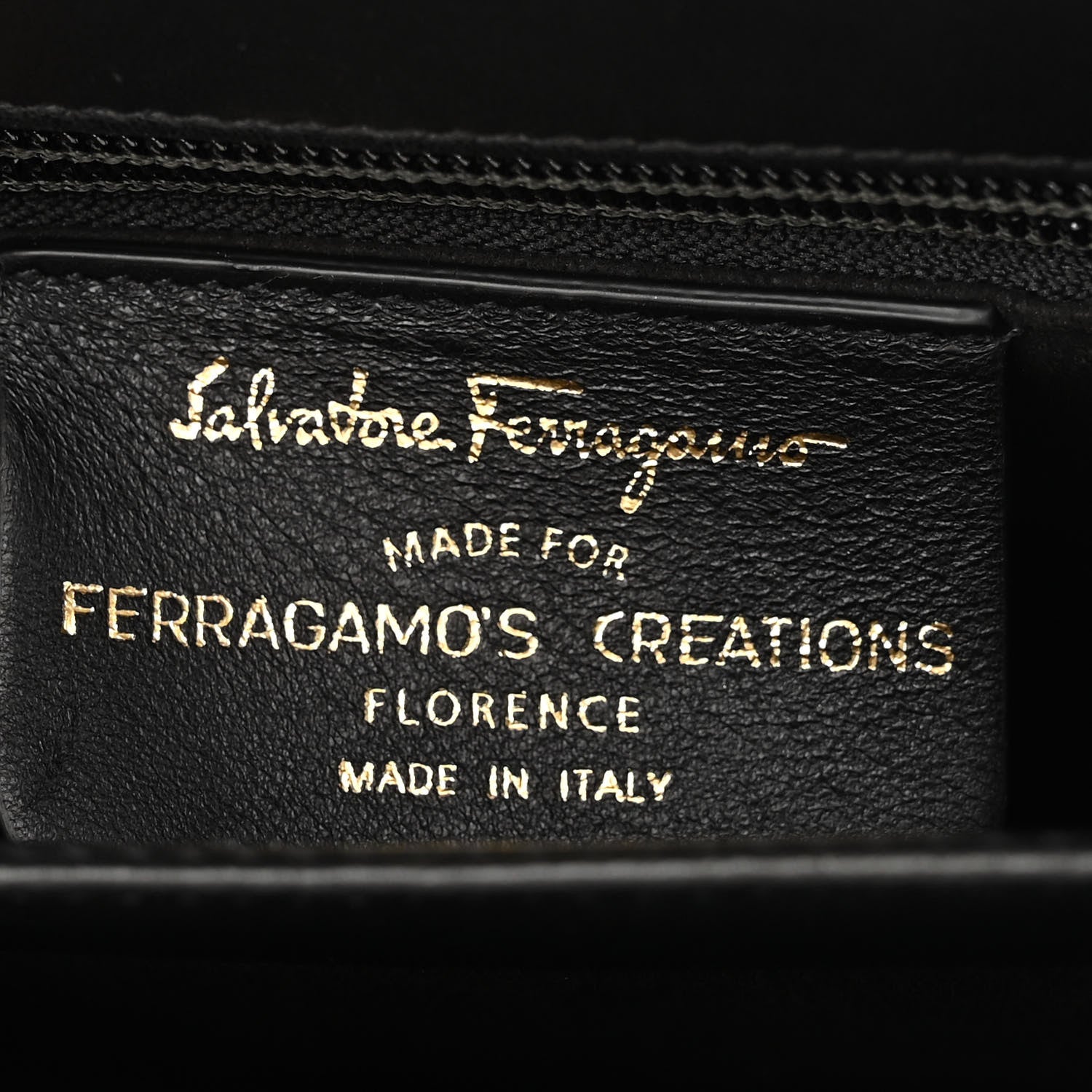 Salvatore Ferragamo Brushed Off Calfskin Iconic Top Handle Bag Black 6 of 11