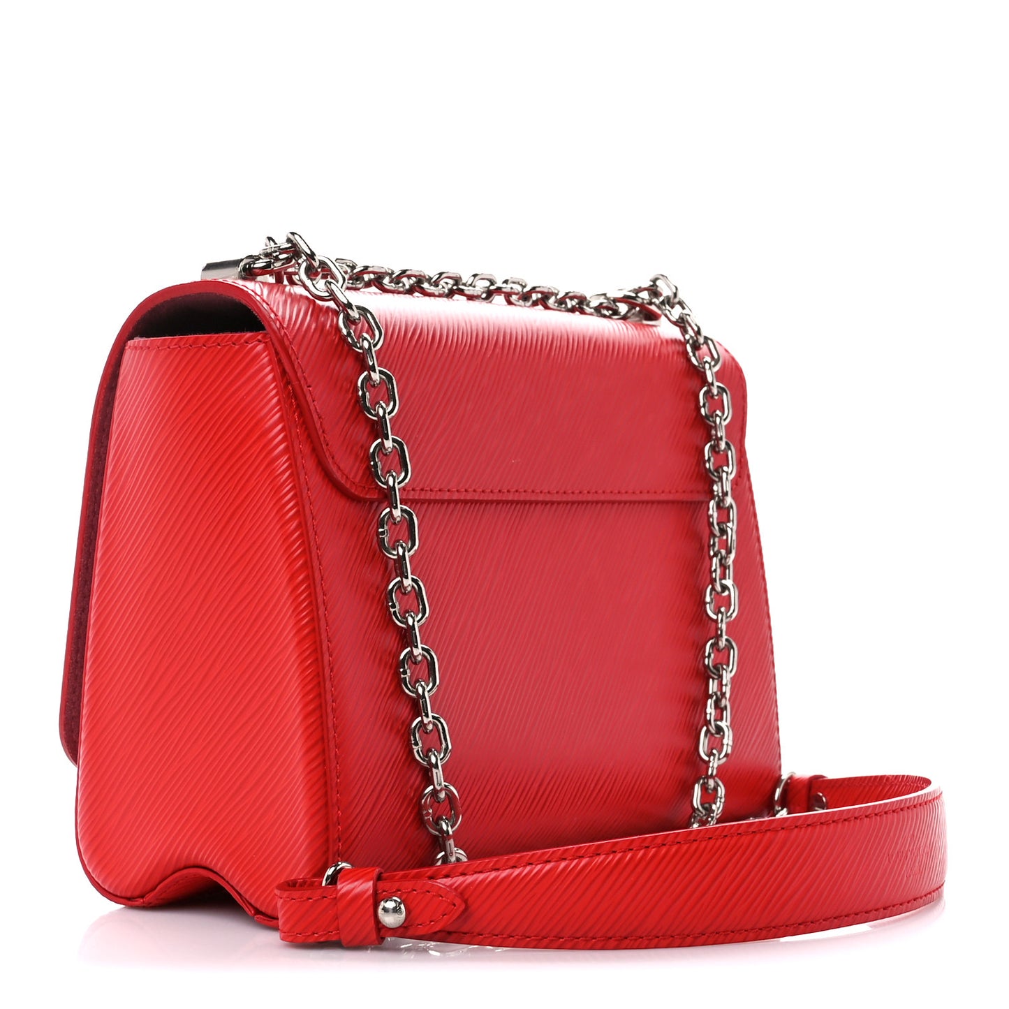 Epi Twist Shoulder Bag MM Coquelicot