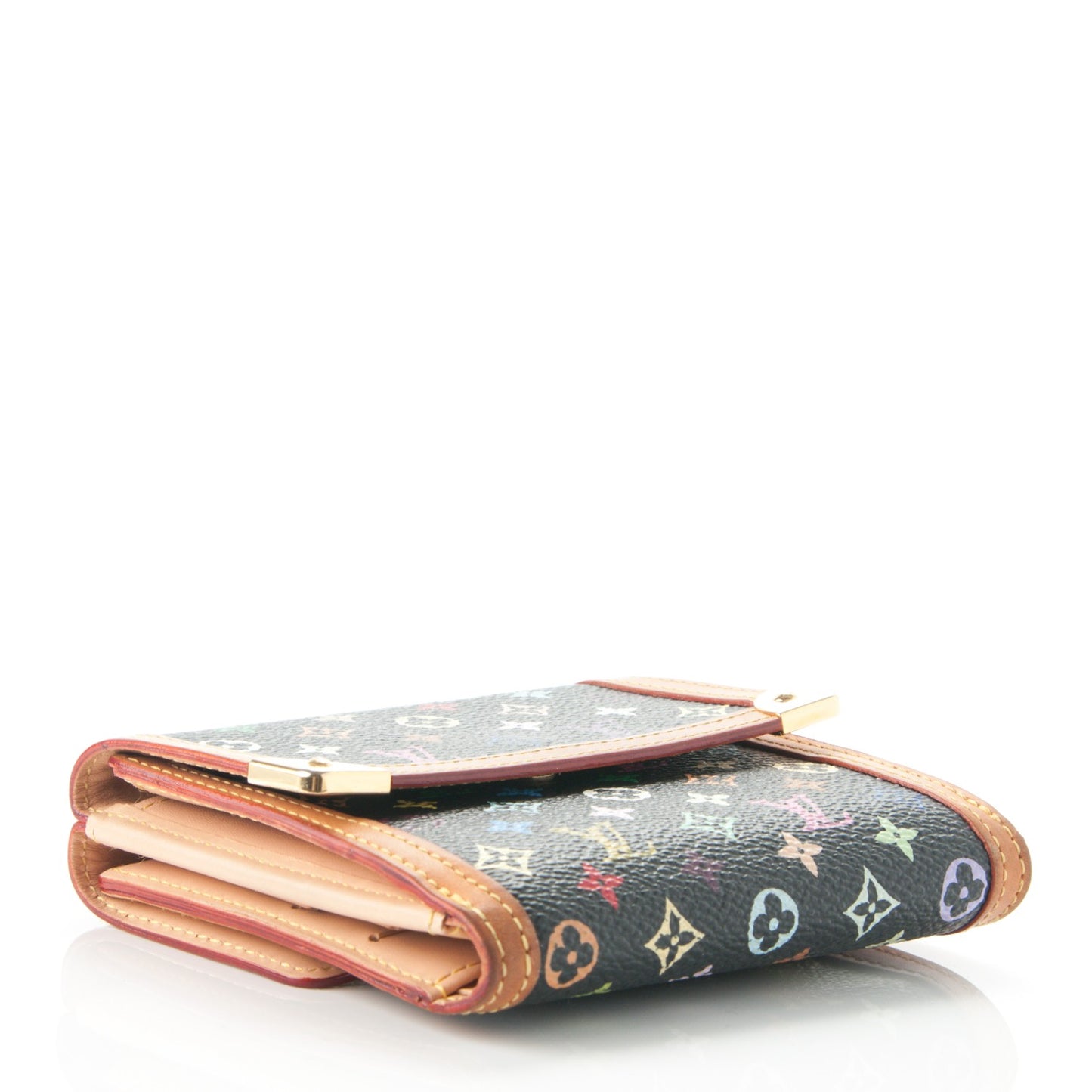 Monogram Multicolor Porte-Monnaie Billets Wallet Black