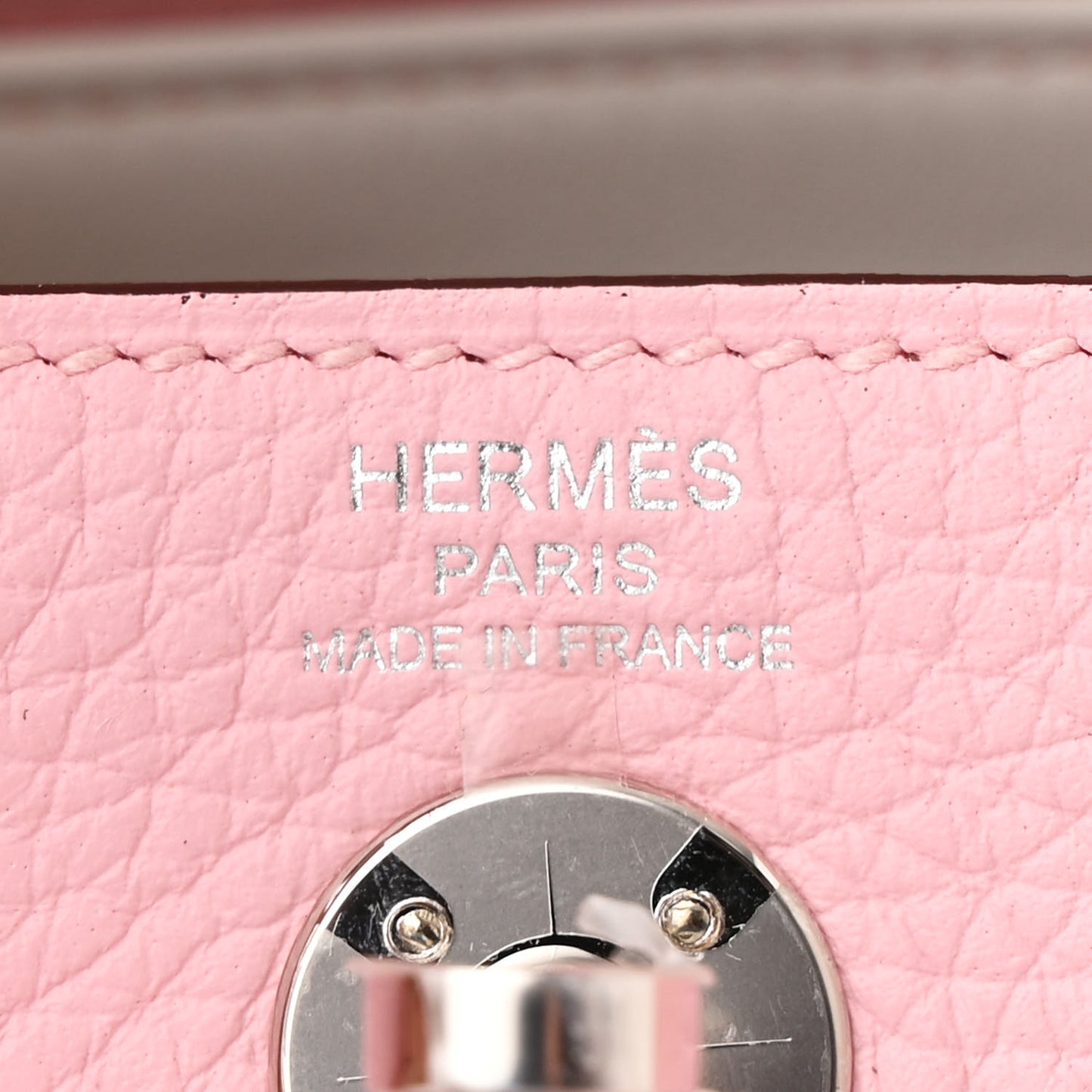 Taurillon Clemence Verso Mini Lindy 20 Rose Sakura Gris Perle