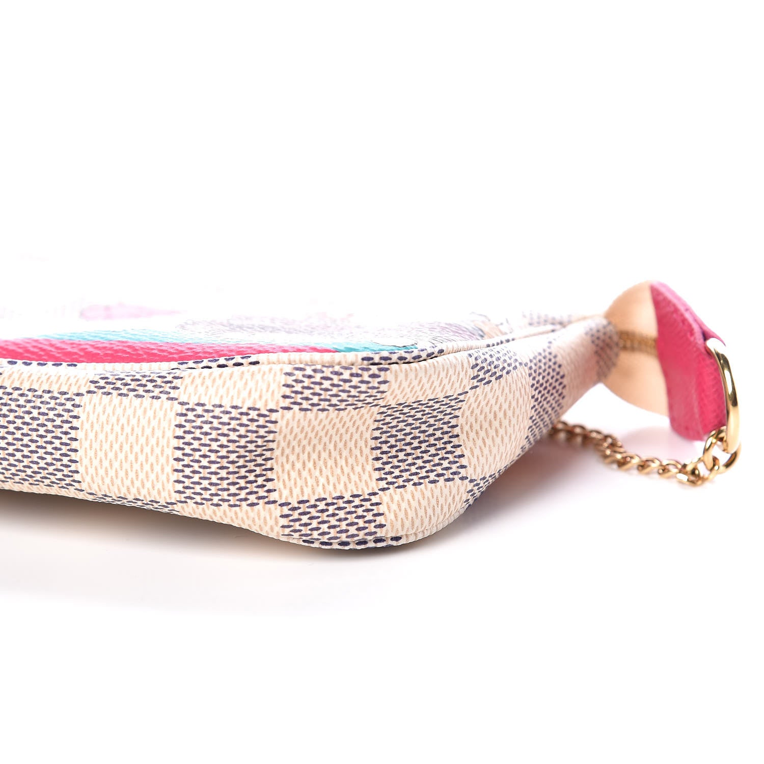 Louis Vuitton Damier Azur 2015 Christmas Animation Mini Pochette Accessories 9 of 9