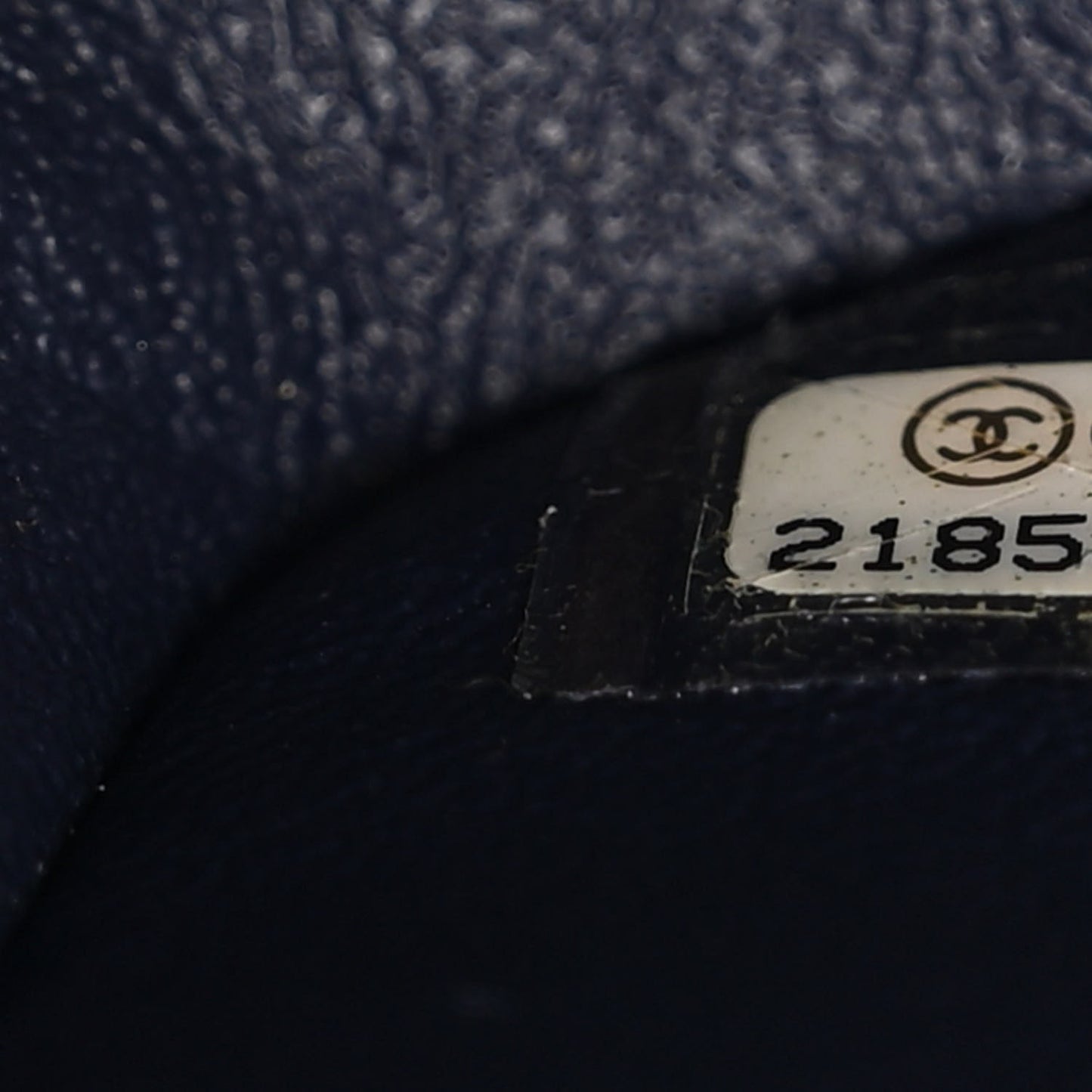 Caviar Quilted Jumbo Double Flap Navy Blue