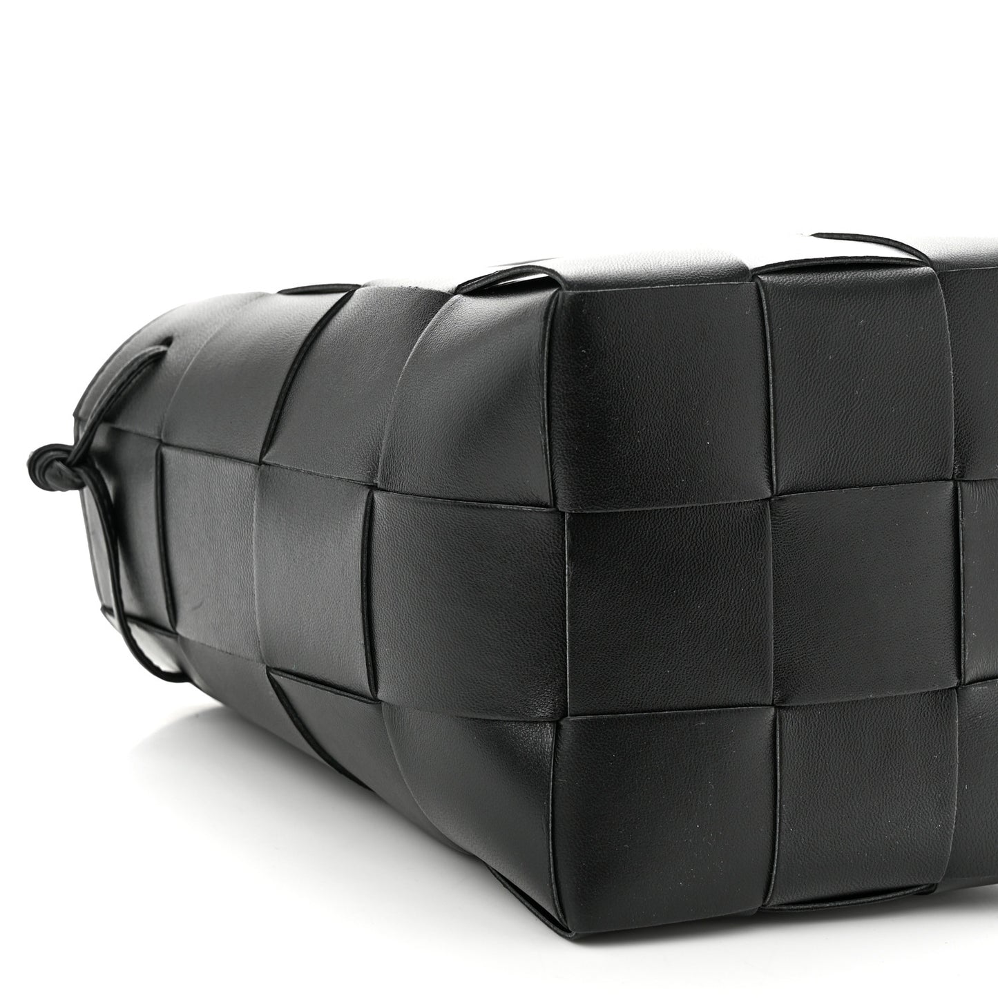 Nappa Maxi Intrecciato Cassette Bucket Bag Black