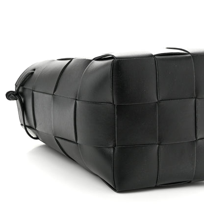 Bottega Veneta Nappa Maxi Intrecciato Cassette Bucket Bag Black 8 of 9