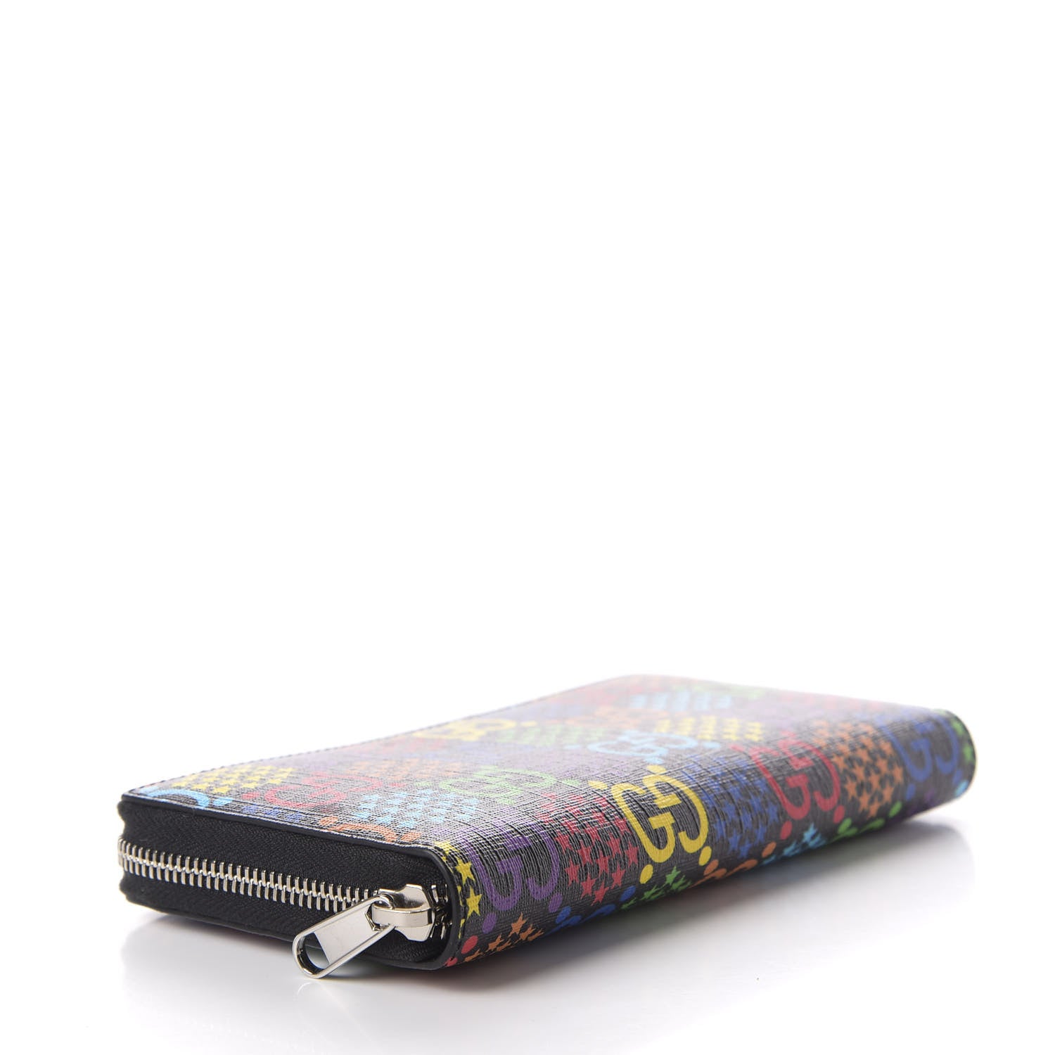 Gucci GG Supreme Monogram Psychedelic Zip Around Wallet Black Multicolor 4 of 6