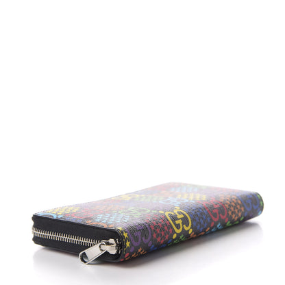 Gucci GG Supreme Monogram Psychedelic Zip Around Wallet Black Multicolor 4 of 6