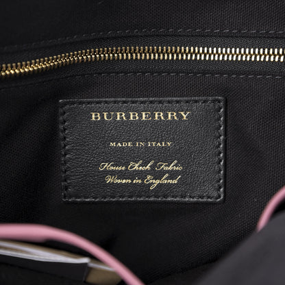Burberry Bridle Calfskin House Check Small Orchard Bowling Bag Pink 7 of 11