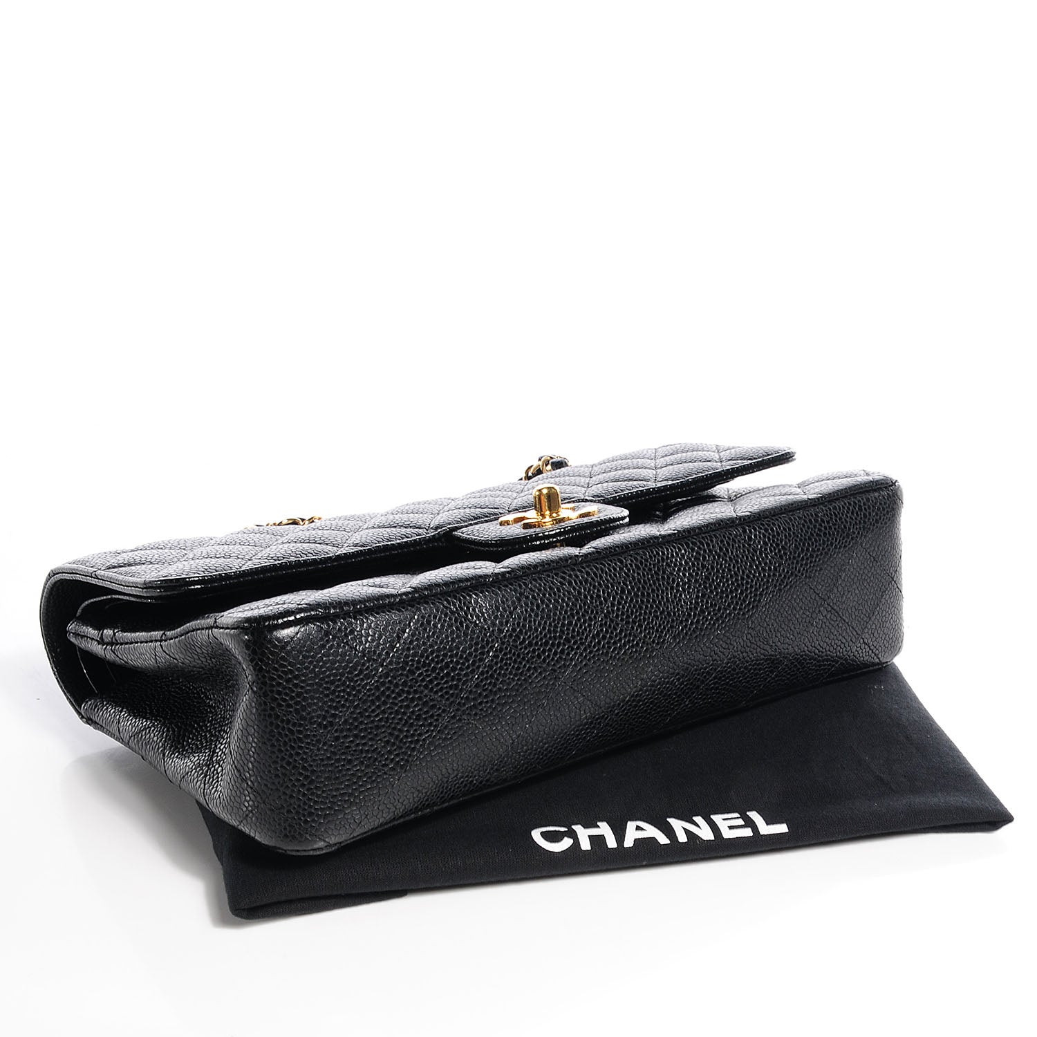 Chanel Caviar Quilted Medium Double Flap Black 4 of 8