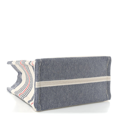 Celine Canvas Calfskin Striped Triomphe Small Cabas Thais Multicolor 4 of 9