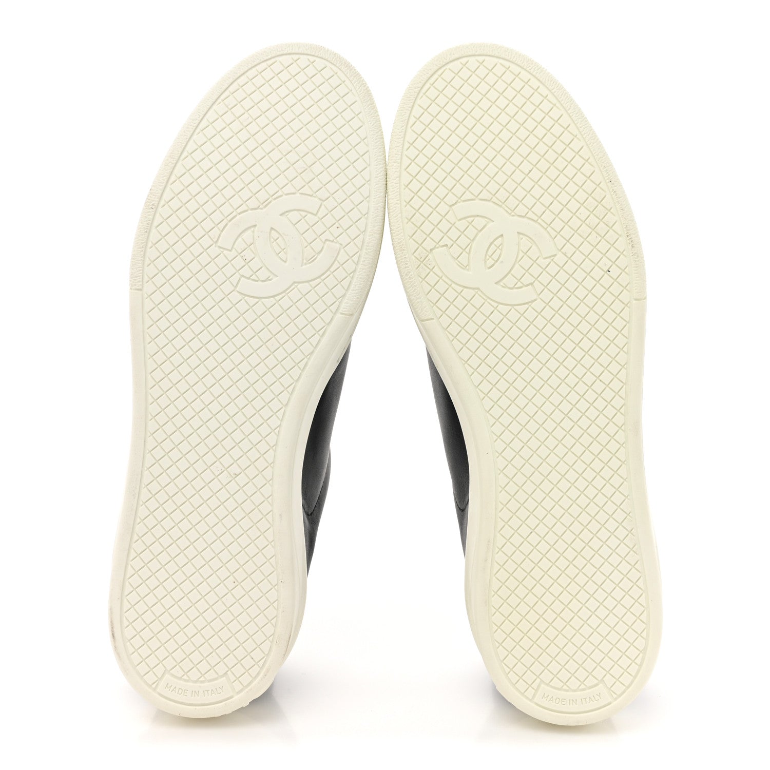 Chanel Calfskin CC Womens Sneakers 35.5 Black 6 of 9