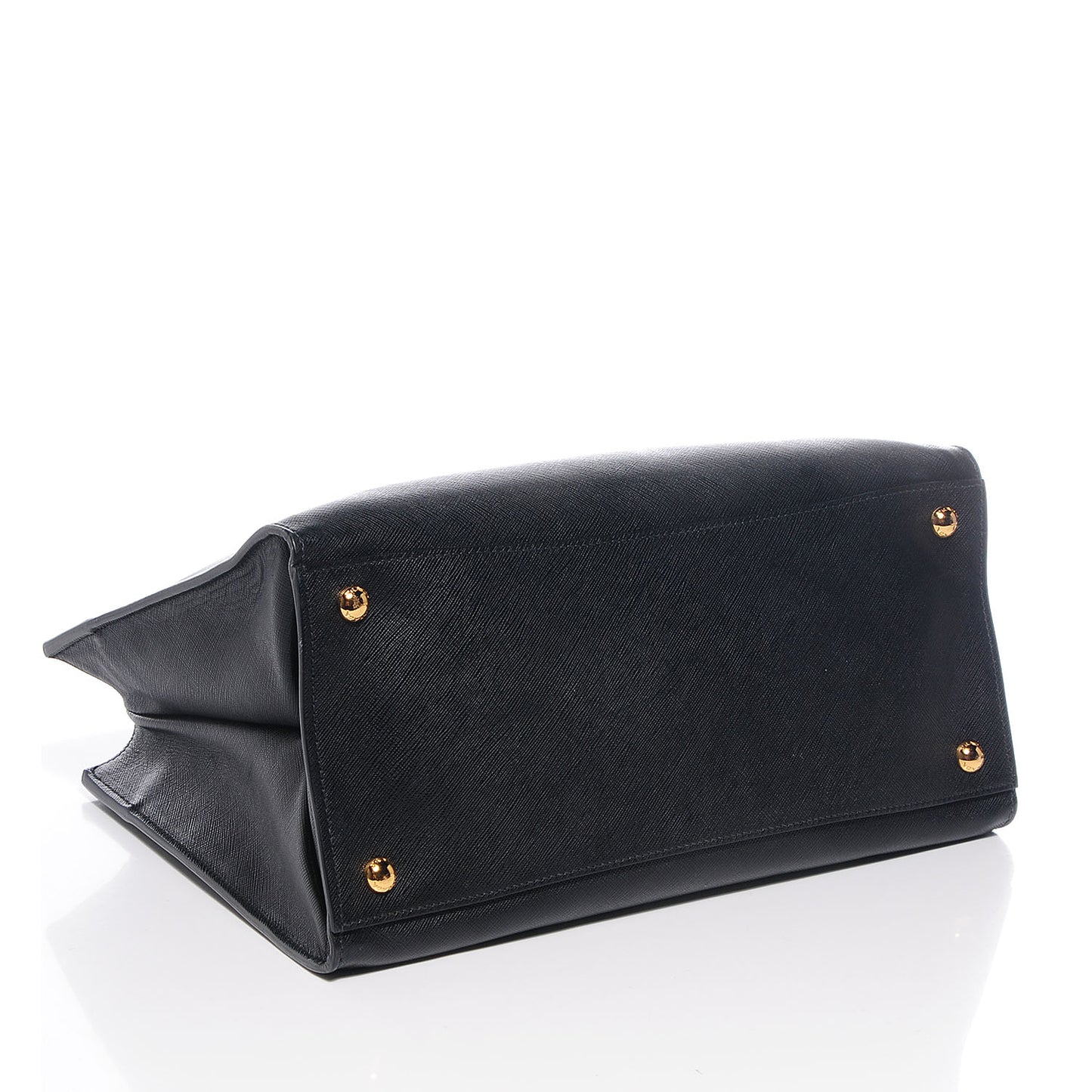 Saffiano Soft Triple Pocket Tote Nero Black