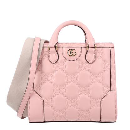 Gucci Calfskin GG Matelasse Mini Top Handle Bag Perfect Pink 1 of 10