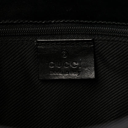 Gucci Monogram Piston Lock Shoulder Bag Black 6 of 14