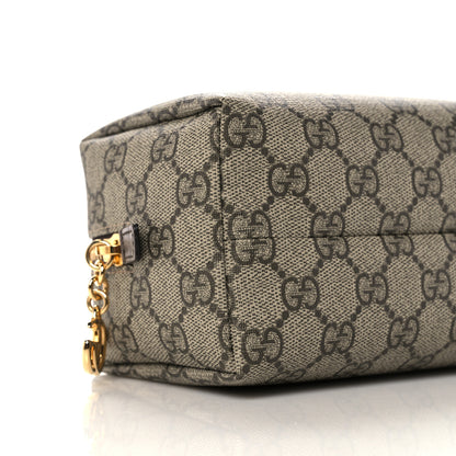 Gucci Soft GG Supreme Monogram Calfskin Medium Ophidia Cosmetic Case Beige Ebony New Acero 9 of 11