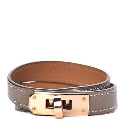 Hermes Swift Kelly Double Tour Bracelet T2 Etoupe 1 of 6