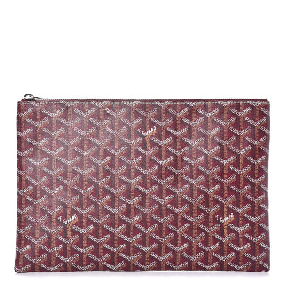 Goyard Goyardine Senat Pochette MM Burgundy 1 of 7