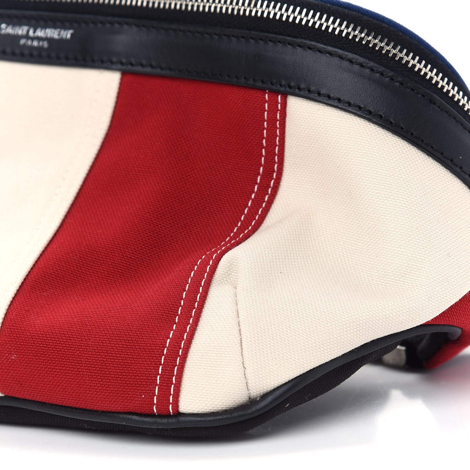 Saint Laurent Canvas Classic Belt Bag Red Blue White 9 of 9