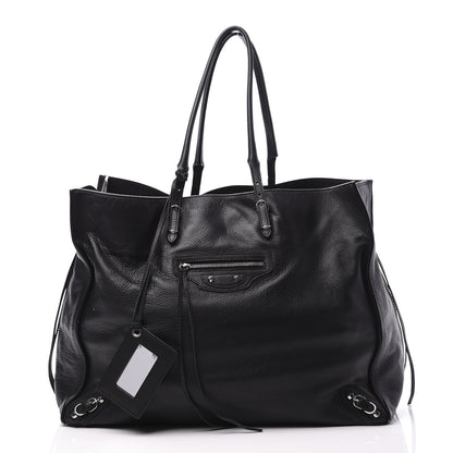 Balenciaga Supple Calfskin Papier A4 Zip Around Tote Black 2 of 11